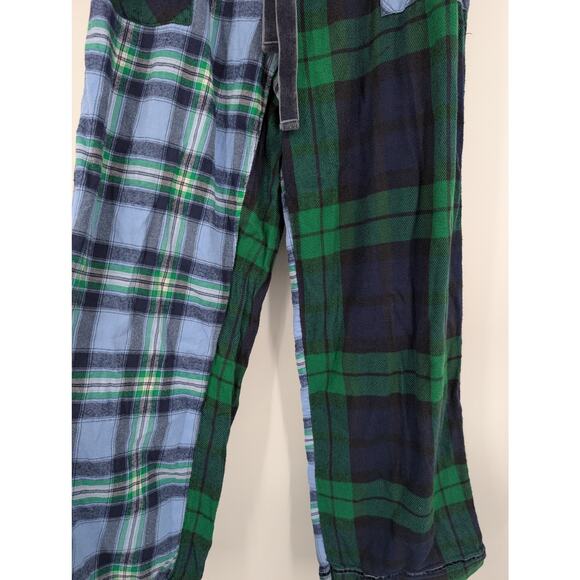 Aerie Lounge Pants Women's Large Patchwork Pockets Flannel Material Sleep Comfy - Picture 2 of 9